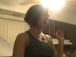 Helena Price Smoking, Chatting, and Flashing You Her Tits