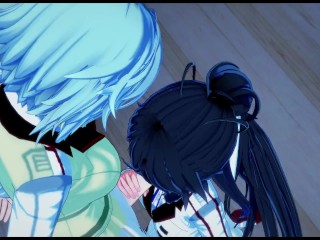 Futa Tatenashi Sarashiki fucks Houki Shinonono - Infinite Stratos Hentai