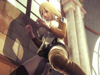 [ATTACK ON TITAN] Historia Reiss wants that titan-like dick (3D PORN 60 FPS)