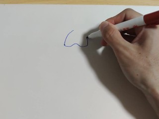 Draw an illustration of a dick. Then write a word that means dick in Japanese.