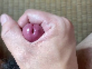 「アッ、イっちゃう///」ローション手コキで喘ぎながら射精する早漏ド変態～オナニー中毒～