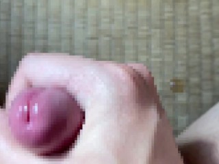 「アッ、イっちゃう///」ローション手コキで喘ぎながら射精する早漏ド変態～オナニー中毒～