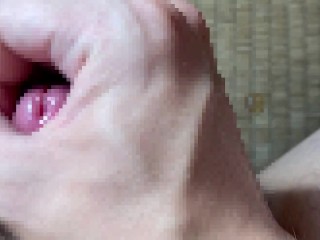 「アッ、イっちゃう///」ローション手コキで喘ぎながら射精する早漏ド変態～オナニー中毒～