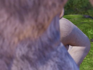 Furry Monster avler saftig fitte | Big Cock Monster | 3D Porn