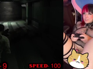 Goth girl plays dead space 2 part 1