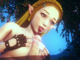 [LEGEND OF ZELDA] Zelda's beautiful pussy banged (3D PORN 60 FPS)