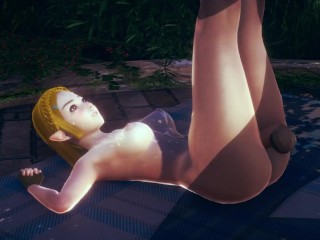 [LEGEND OF ZELDA] Zelda's beautiful pussy banged (3D PORN 60 FPS)