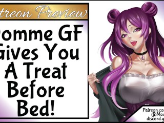 Domme GF Gives You A Treat Before Bed