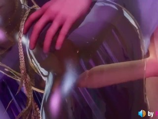 Chun Li serves a client (with realistic sound) Street Fighter, 3d animation