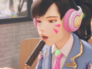 3D Compilation: School Girl Dva Blowjob Masturbate and Anal Hard Fucked