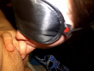 Blindfolded Amateur Girlfriend Gets Facial