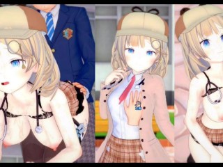 【エロゲーコイカツ！】VTuber ワトソン・アメリア3DCGアニメ動画(バーチャルYoutuber)[Hentai Game Koikatsu! Watson Amelia(Anime 3DCG