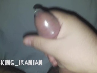 Iranian guy plays condom cum کاندوم رو کشیدم سرش آب کیرم رو خالی کردم توش