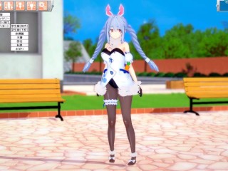 【エロゲーコイカツ！】VTuber 兎田ぺこら3DCG巨乳アニメ動画(バーチャルYoutuber)[Hentai Game Koikatsu! Usada Pekora(Anime 3DCG Vide