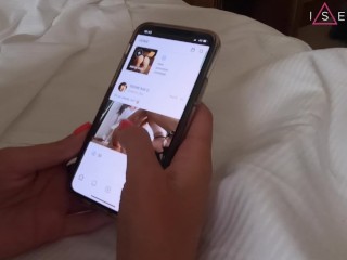 Having good time with ISEEME BAE in the hotel - Tanned sexy brunette