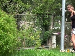 Piss Desperation Sets In For Sexy European