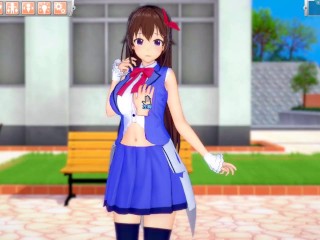 【エロゲーコイカツ！】VTuber ときのそら3DCG巨乳アニメ動画(バーチャルYoutuber)[Hentai Game Koikatsu! Tokino Sora(Anime 3DCG Video