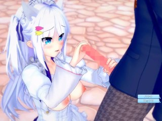 【エロゲーコイカツ！】VTuber 白雪みしろ3DCG巨乳アニメ動画(バーチャルYoutuber)[Hentai Game Koikatsu! Shirayuki Mishiro (Anime 3DC