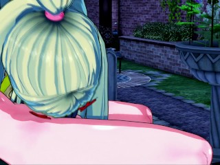 Darkness Konasuba BLOWJOB TITJOB and DOGGY in the PARK (3D Hentai)