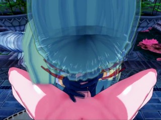 Darkness Konasuba BLOWJOB TITJOB and DOGGY in the PARK (3D Hentai)