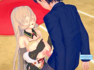 【エロゲーコイカツ！】VTuber ニュイ・ソシエール3DCG巨乳アニメ動画(バーチャルYoutuber)Hentai Game Koikatsu! Nui Sociere (Anime 3DCG 