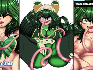 Tsuyu Boku No Hero Academia Speedpaint Big Tits and Futanari Ass By HotaruChanART