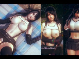 【エロゲーハニーセレクト2リビドー】FF7ティファ無理やり嫌がりエッチ！Hentai Game Honey Select 2 Final Fantasy 7 Tifa Lockhart