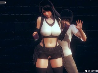 【エロゲーハニーセレクト2リビドー】FF7ティファ無理やり嫌がりエッチ！Hentai Game Honey Select 2 Final Fantasy 7 Tifa Lockhart