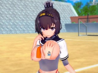 【エロゲーコイカツ！】艦これ 秋月3DCG巨乳アニメ動画(艦隊これくしょん)[Hentai Game Koikatsu! Akizuki (Anime 3DCG Video)]