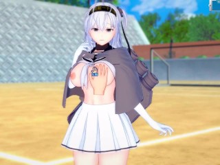 【エロゲーコイカツ！】艦これ 涼月3DCG巨乳アニメ動画(艦隊これくしょん)[Hentai Game Koikatsu! Suzutsuki(Anime 3DCG Video)]