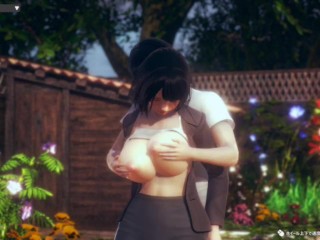 【エロゲハニーセレクト2リビドー】個性清楚な巨乳OLエッチング3DCG動画Hentai Game Honey Select 2 Japanese big tits girl