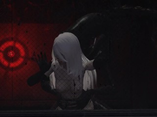 Yorha A2 trapped with a zenomorph (3d porn) (model by ThatSFMNoob)