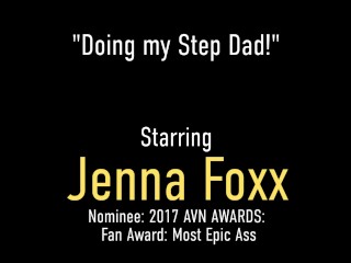 Mommy's Out! Cute All Natural Jenna Foxx Bangs Her Step Dad!
