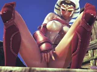 Star Wars Hentai - Ahsoka Fingering with squirting