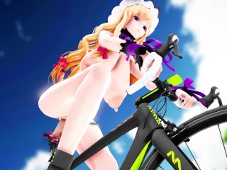 hentai mmd - bike 八雲紫 朝の特別鍛練 