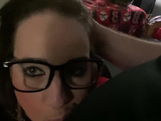 Beautiful big tit MILF gives amazing blow job to daddy! Dirty talk and teasing! Gorgeous wife!