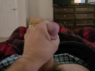 TAKING CARE OF MORNING WOOD SOLO MASTURBATION