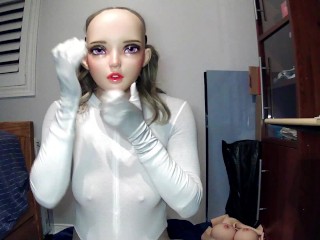 Rubber Doll Jill P2! Female mask doll Nancy Rona masks in female doll mask Jill!