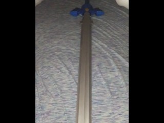 PrincessTindra plays with Twilight Princess Master Sword! :3