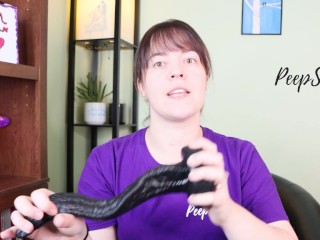 Toy Review - Mr. Hankey's Toys Venomous Tongue Dildo, Super Soft Silicone