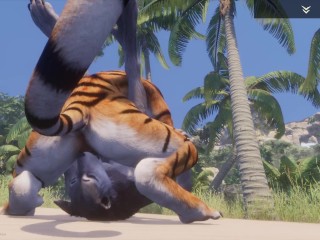 Wild Life / Lesbian Furrie Porn Tiger and Wolf Girl