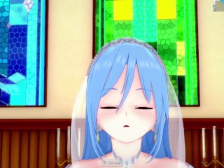 3D/Anime/Hentai: Hot Bride Gets fucked in the church before her wedding in her wedding dress !!