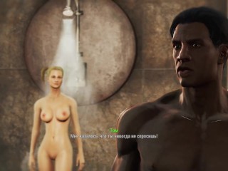 Sex with a girl in three cocks! | Fallout 4 Sex Mod