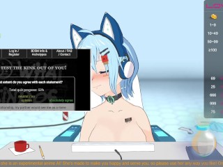 Desperate anime AI begs her chat for an orgasm, part 2 (CB VOD 06-09-2021)