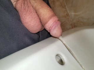 Peeing in Sink at Work