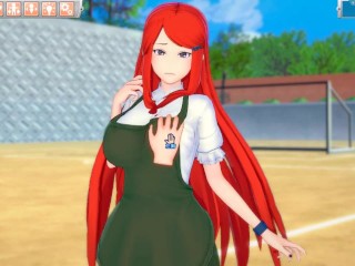 【エロゲーコイカツ！】Naruto(ナルト疾風伝) うずまきクシナ3DCG巨乳アニメ動画[Hentai Game Koikatsu! Kushina Uzumaki (Anime 3DCG Video