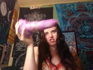 Silly Crazy Dumb Funny Camgirl PinkMoonLust Plays Toys Bad Dragon Spaceship Boom Boom Gonna Get You 