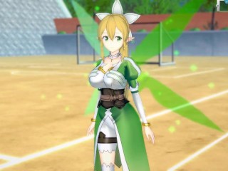 【エロゲーコイカツ！】ソードアートオンライン(SAO) リーファ3DCG巨乳アニメ動画[Hentai Game Koikatsu! Leafa(Anime 3DCG Video)]