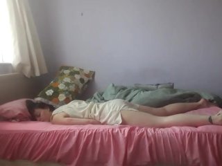 MASTURBATION WITH CLOTHES ON - REAL ORGASM