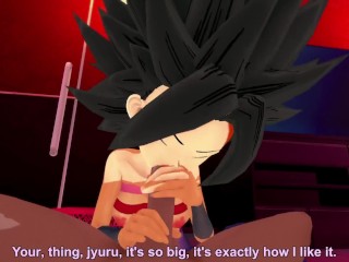 Caulifla Goes Full Super Saiyan For Cock 3D POV